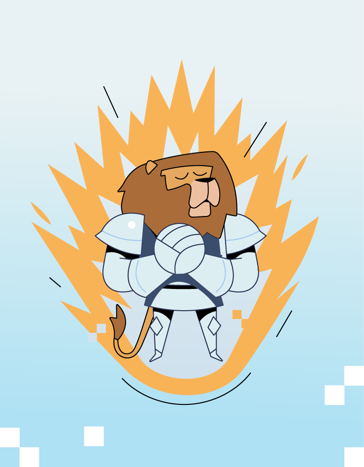 lion illustration by notbear collective