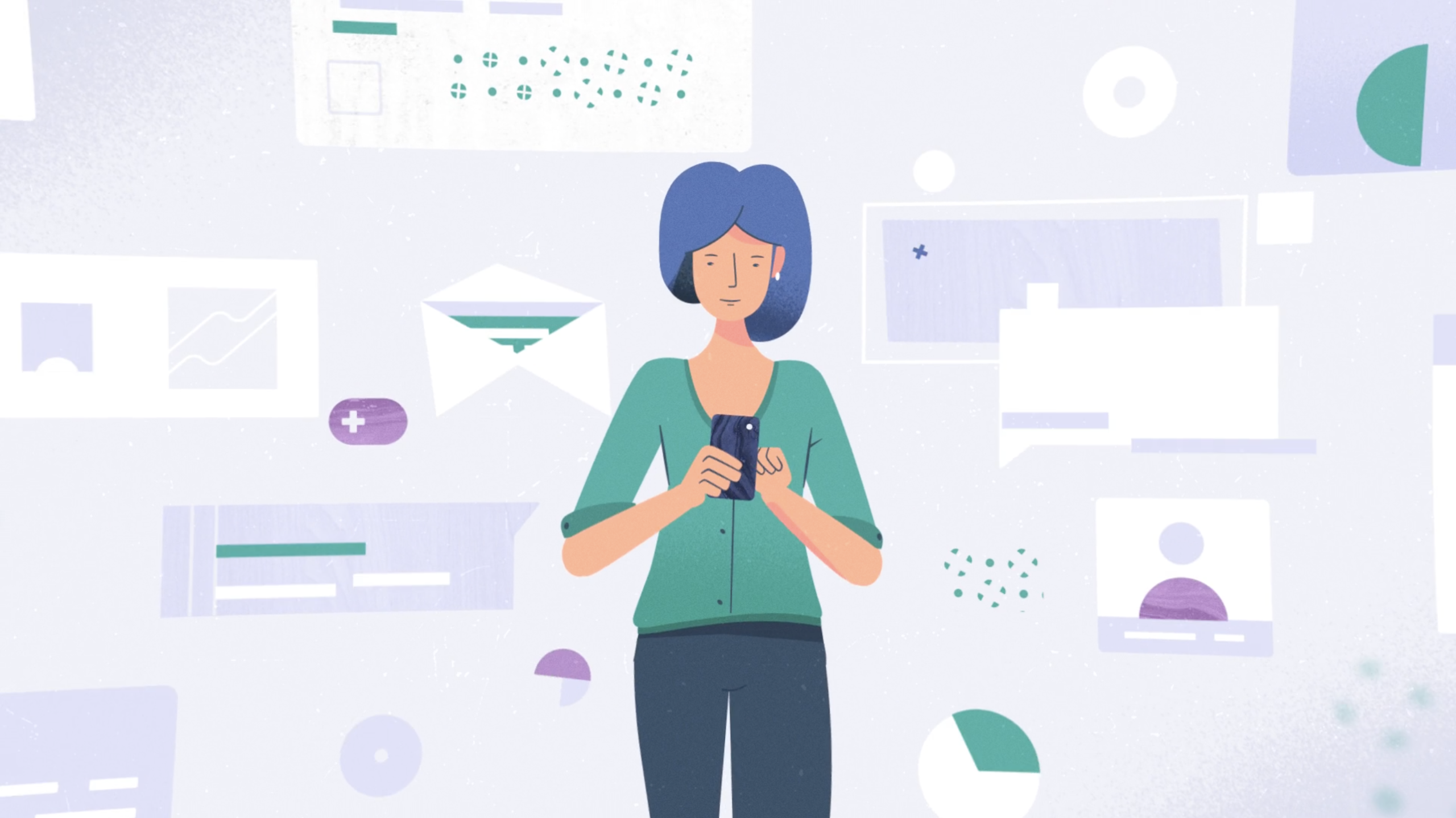 User managing personal data permissions via ZOA mobile interface.